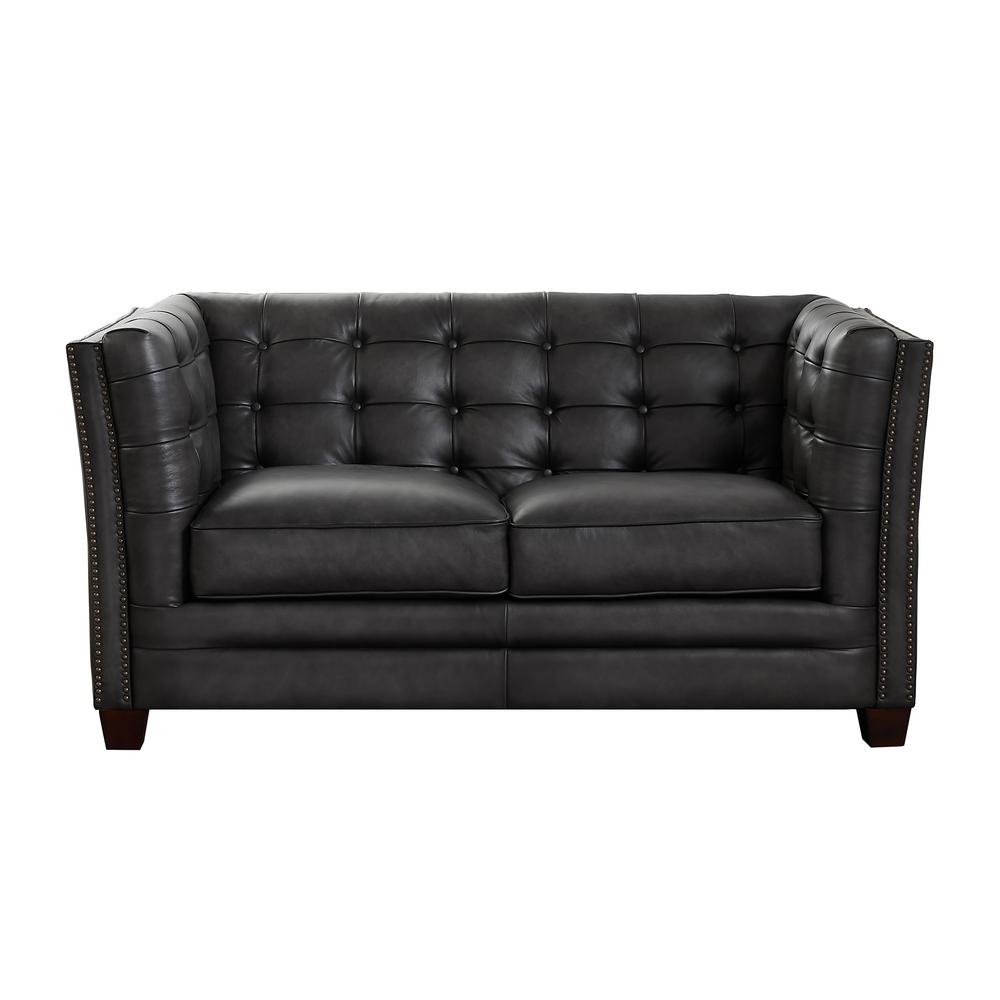 Leather Sofas Loveseats Living Room Furniture The Home Depot