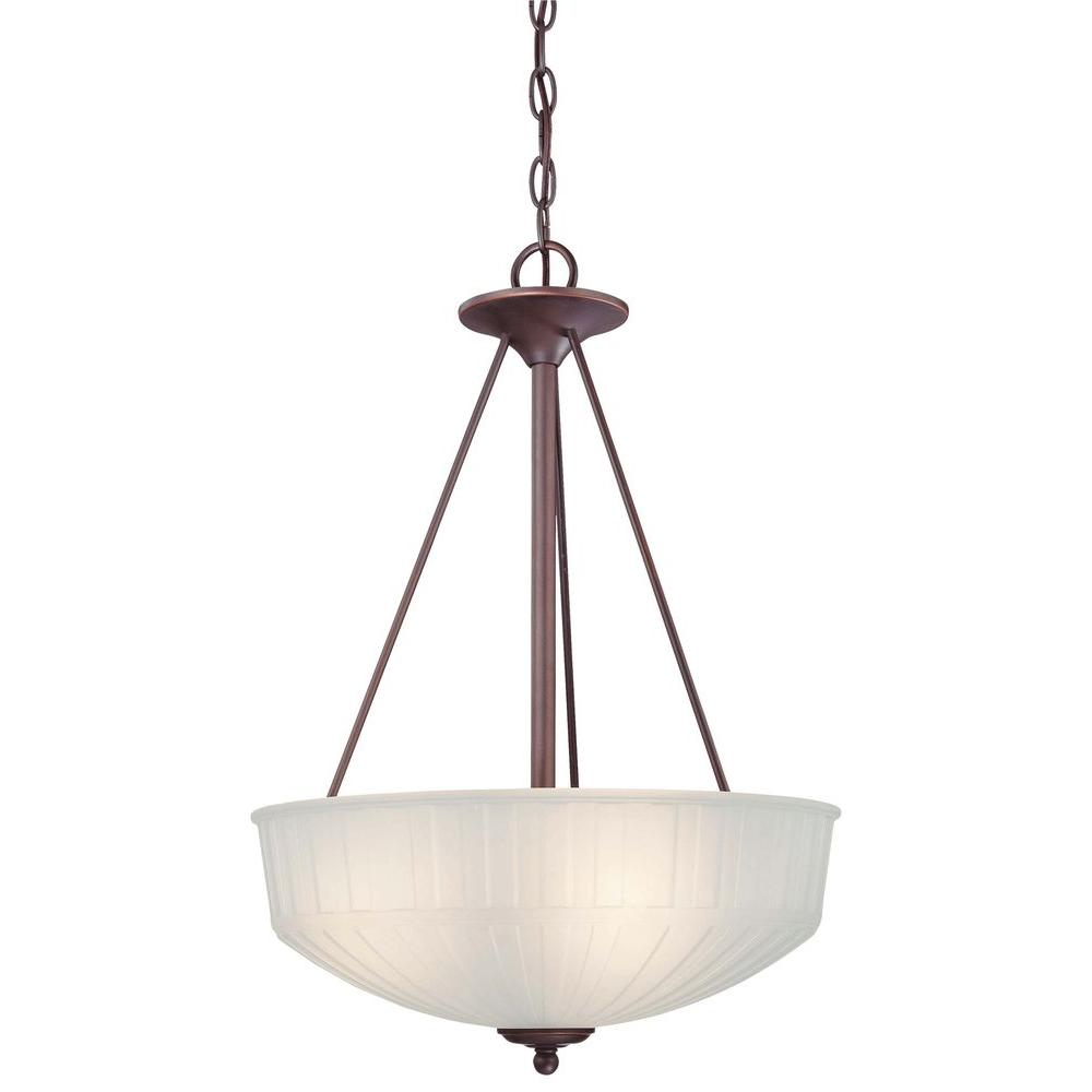 Minka Lavery 1730 Series 3 Light Lathan Bronze Bowl Pendant Minka Lavery 1730 Series 3 Light Lathan Bronze Bowl Pendant
