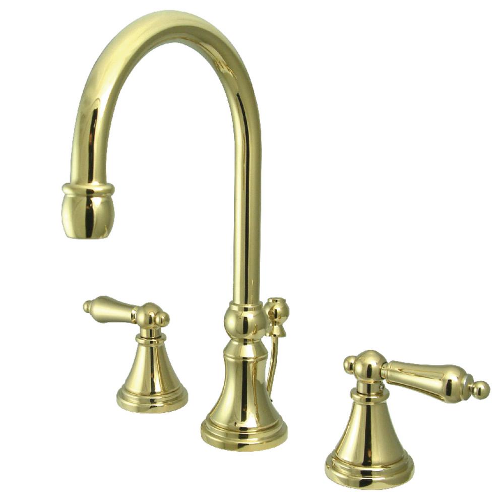 Kingston Brass Governor 8 in. Widespread 2-Handle Bathroom Faucet in