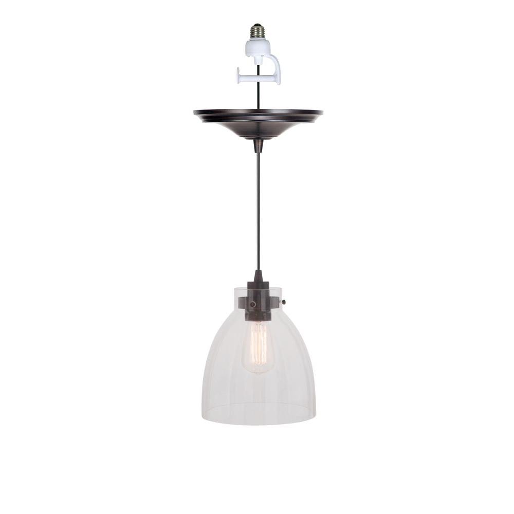 Worth Home Products Instant Pendant Series 1-Light Brushed Bronze ...