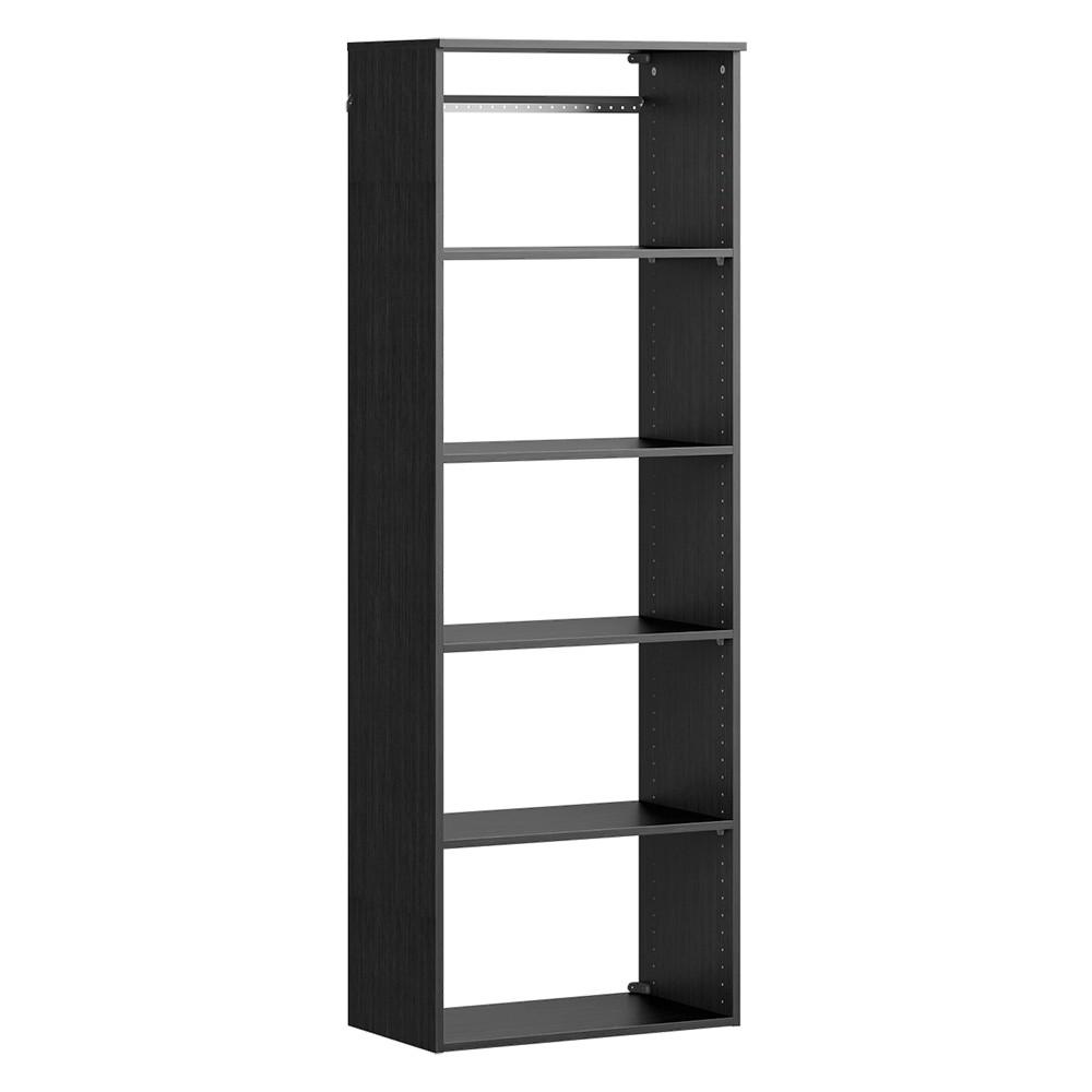 Black Wood Closet Systems Closet Systems The Home Depot
