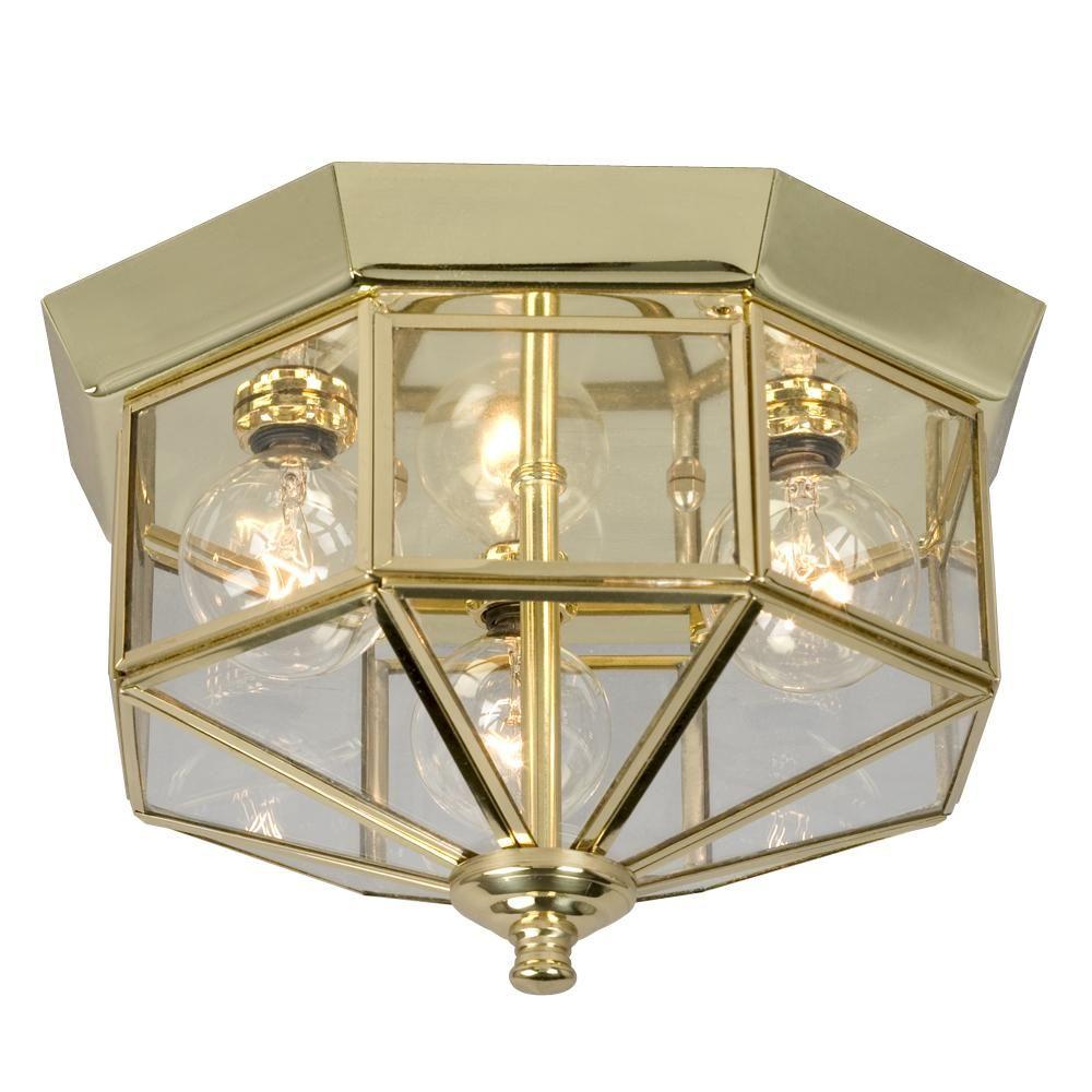 Hexagon Flush Mount Lights Lighting The Home Depot