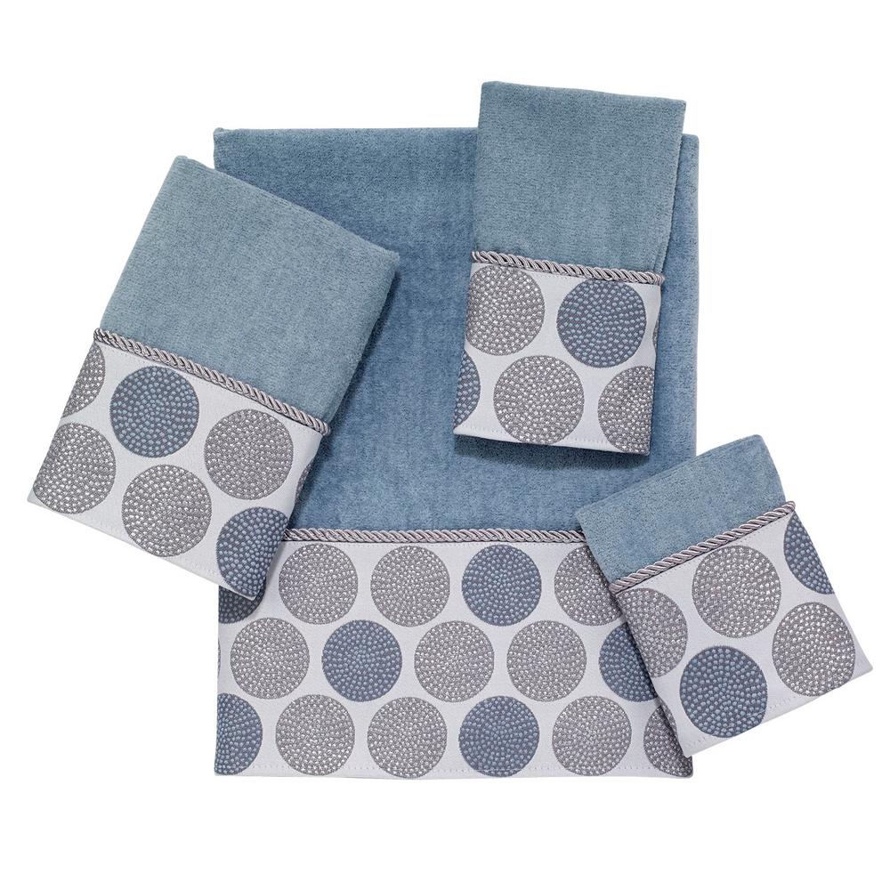 Avanti Linens Dotted Circles 4 Piece Bath Towel Set In Mineral Avanti Linens Dotted Circles 4 Piece Bath Towel Set In Mineral