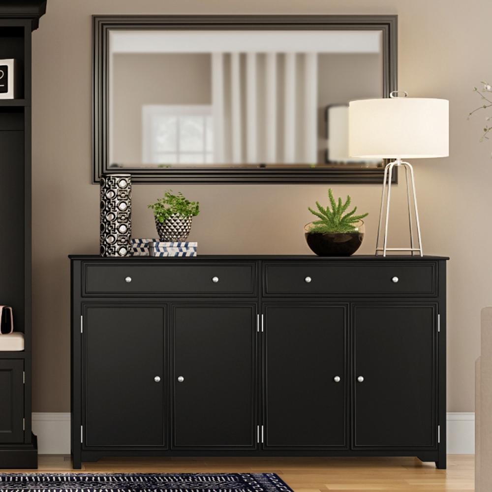 Home Decorators Collection Oxford Black Buffet Bf 24934 Bl The