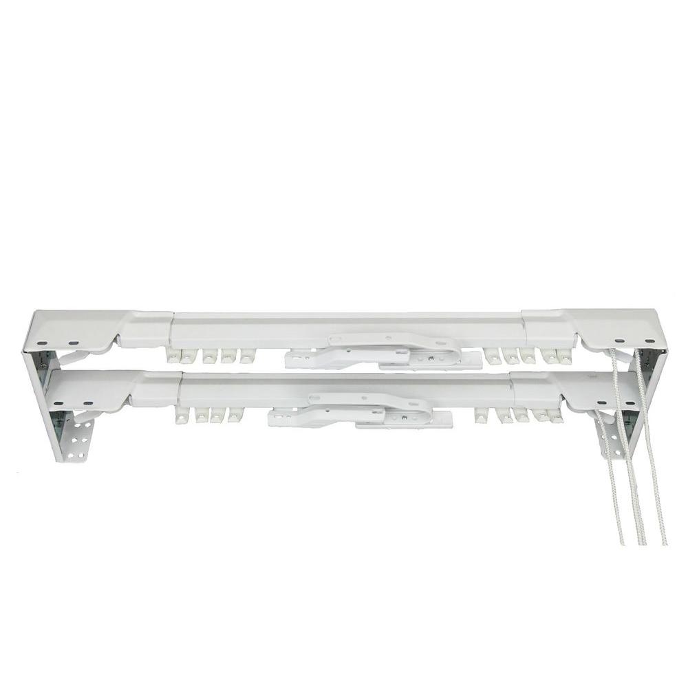 Rod Desyne 30 In 48 In Heavy Duty Center Open Double Traverse