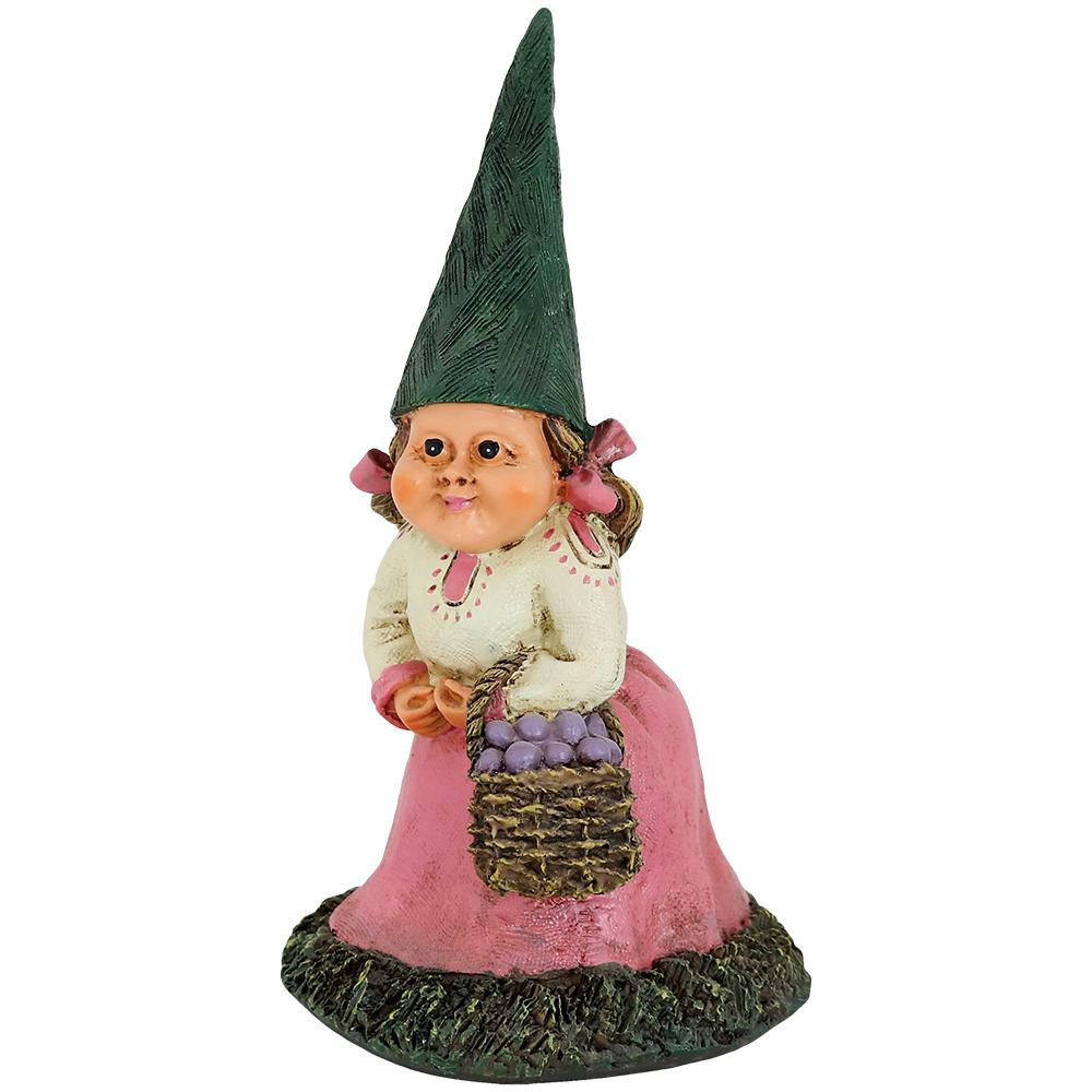 Sunnydaze Decor 8 In Isabella The Lady Gnome Garden Statue Fc