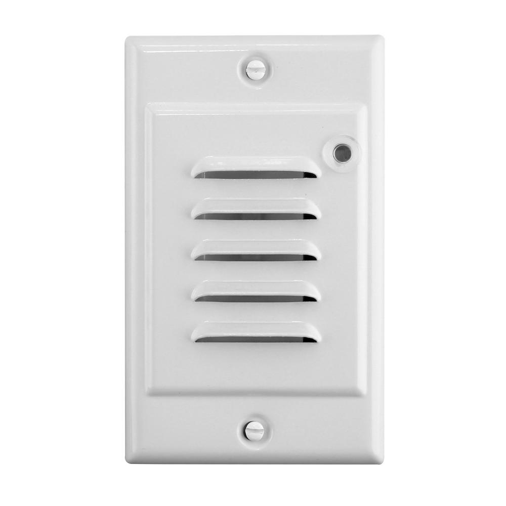 Nicor White Integrated Led Deck Step Light With Photocell Stp 10 120 Nicor White Integrated Led Deck Step Light With Photocell