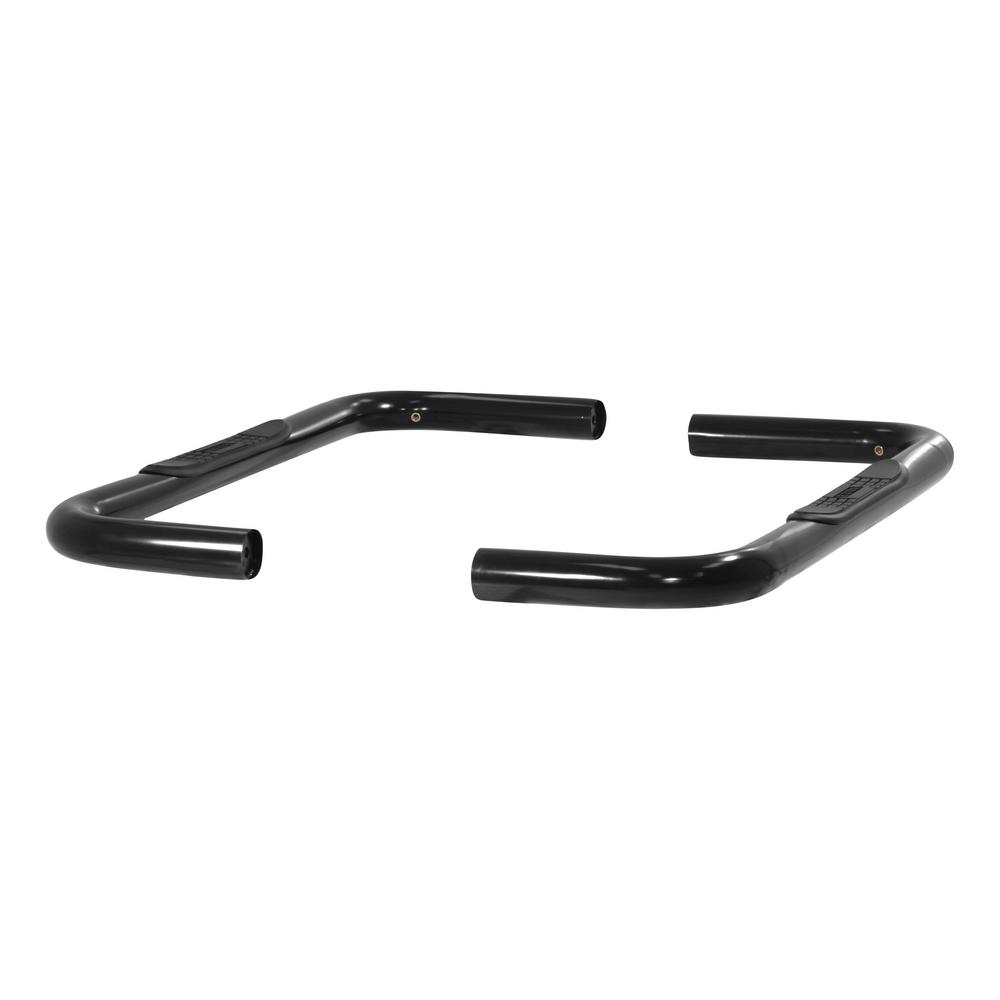 Aries 3-Inch Round Black Steel Nerf Bars, No-Drill, Select Ford Bronco ...