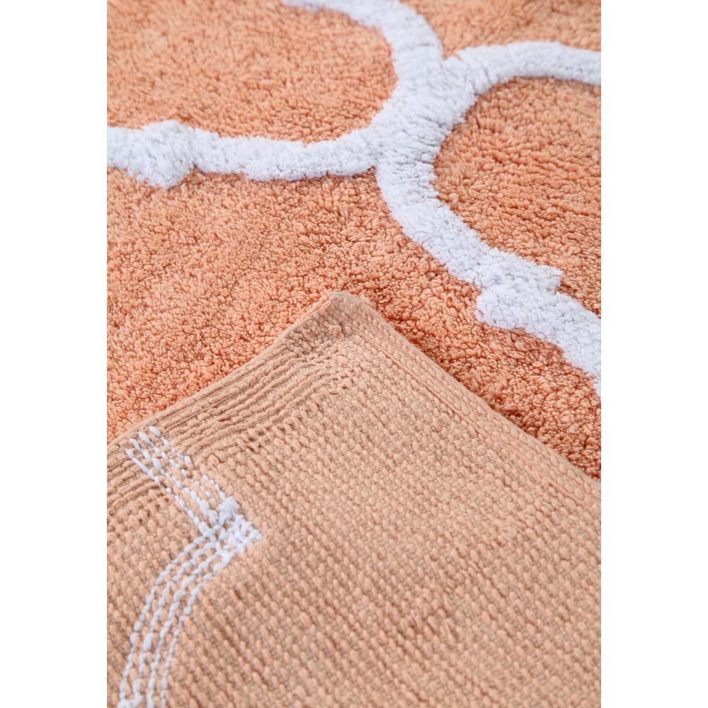 coral pink bathroom rug sets