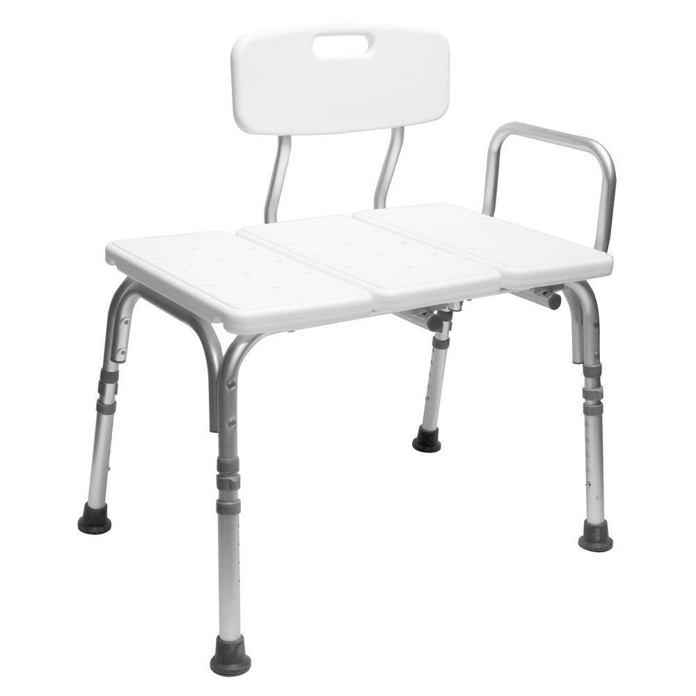 Adjustable Height Shower Chair, Shower Bench With Arms