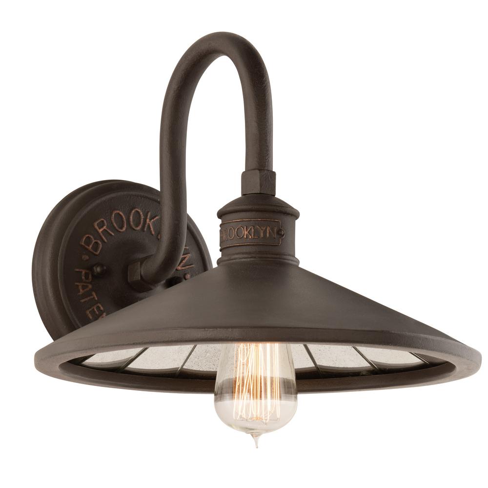 Troy Lighting Brooklyn 1 Light Brooklyn Bronze Wall Sconce B3142