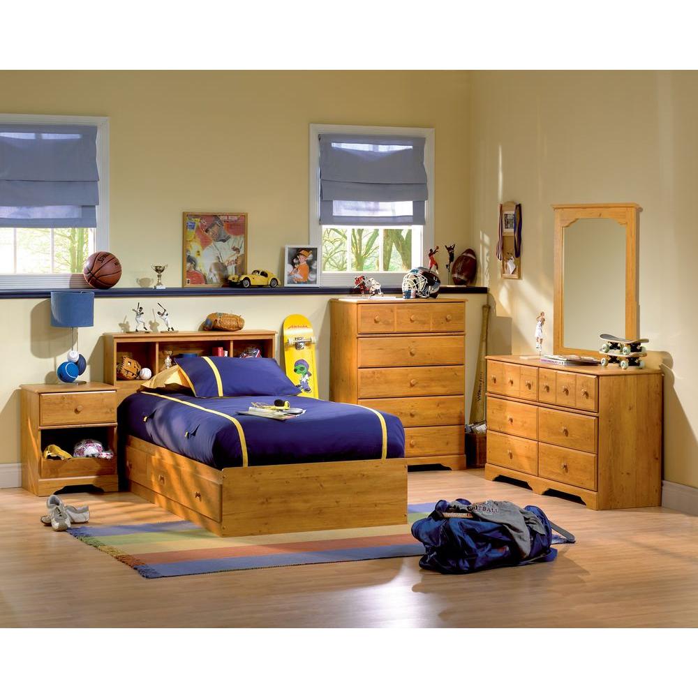 Country Pine Baby Furniture Kids The Home Depot Little Treasure 6 Drawer Country Pine Dresser