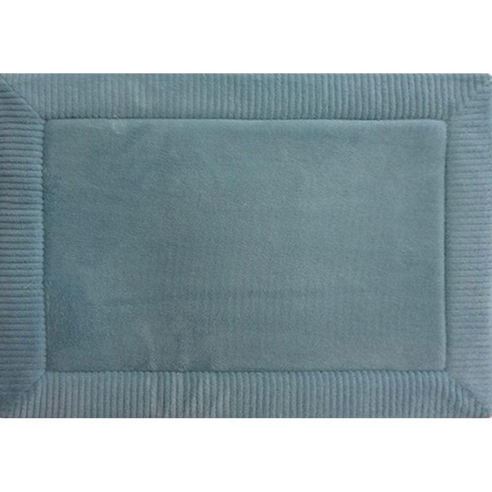 Home Dynamix Spa Retreat Border Blue 21 In X 34 Memory Foam Spa Retreat Border Blue 21 In X 34 Memory Foam Bath Mat