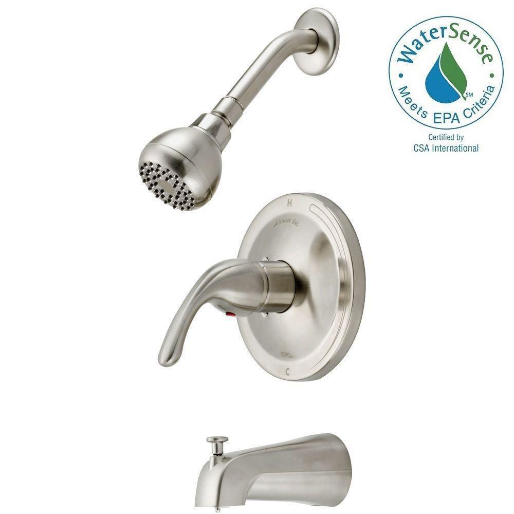 Glacier Bay Builders Single Handle 1 Spray Tub And Shower Faucet