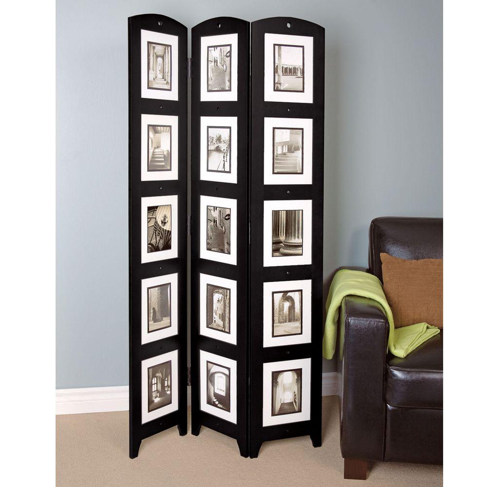 AZ Home and Gifts 5.4 ft. Black 3Panel Room DividerPN092398 The Home Depot