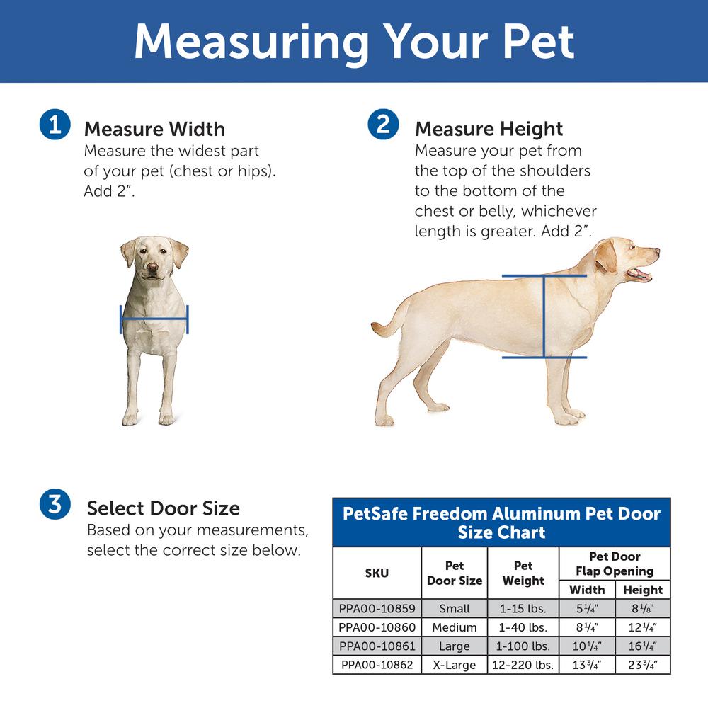 Petsafe 13 5 8 In X 23 In X Large Freedom Aluminum Pet Door