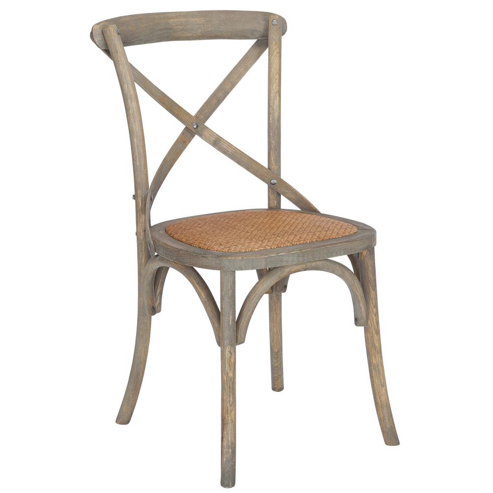 poly and bark cafton weathered oak crossback chairhd247woak  the home  depot
