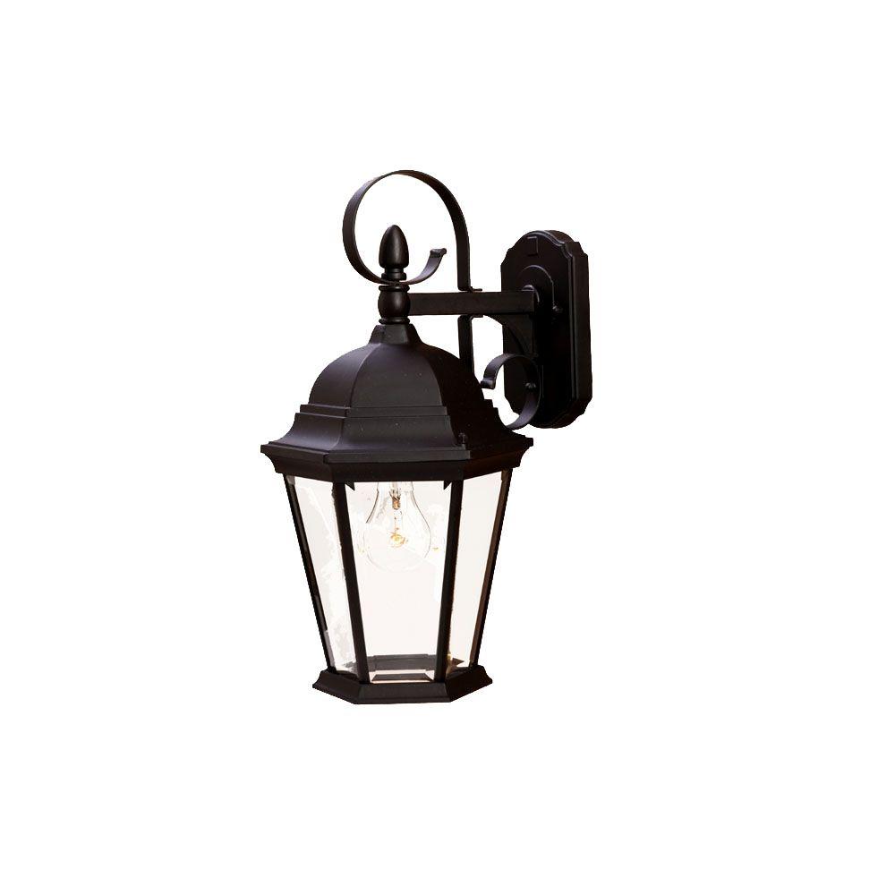 Acclaim Lighting New Orleans Collection 1Light Matte Black Outdoor WallMount Light Fixture