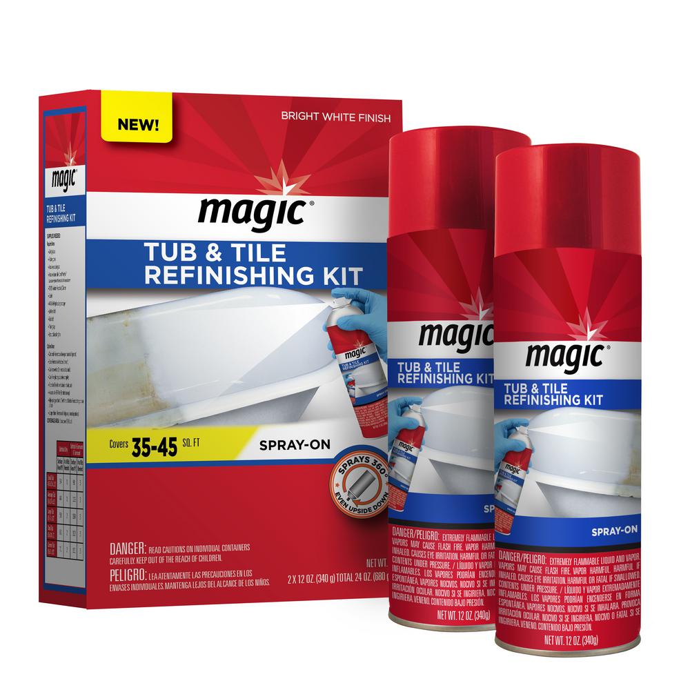 Magic 24 oz. Tub and Tile Spray Refinishing Kit3188 The Home Depot