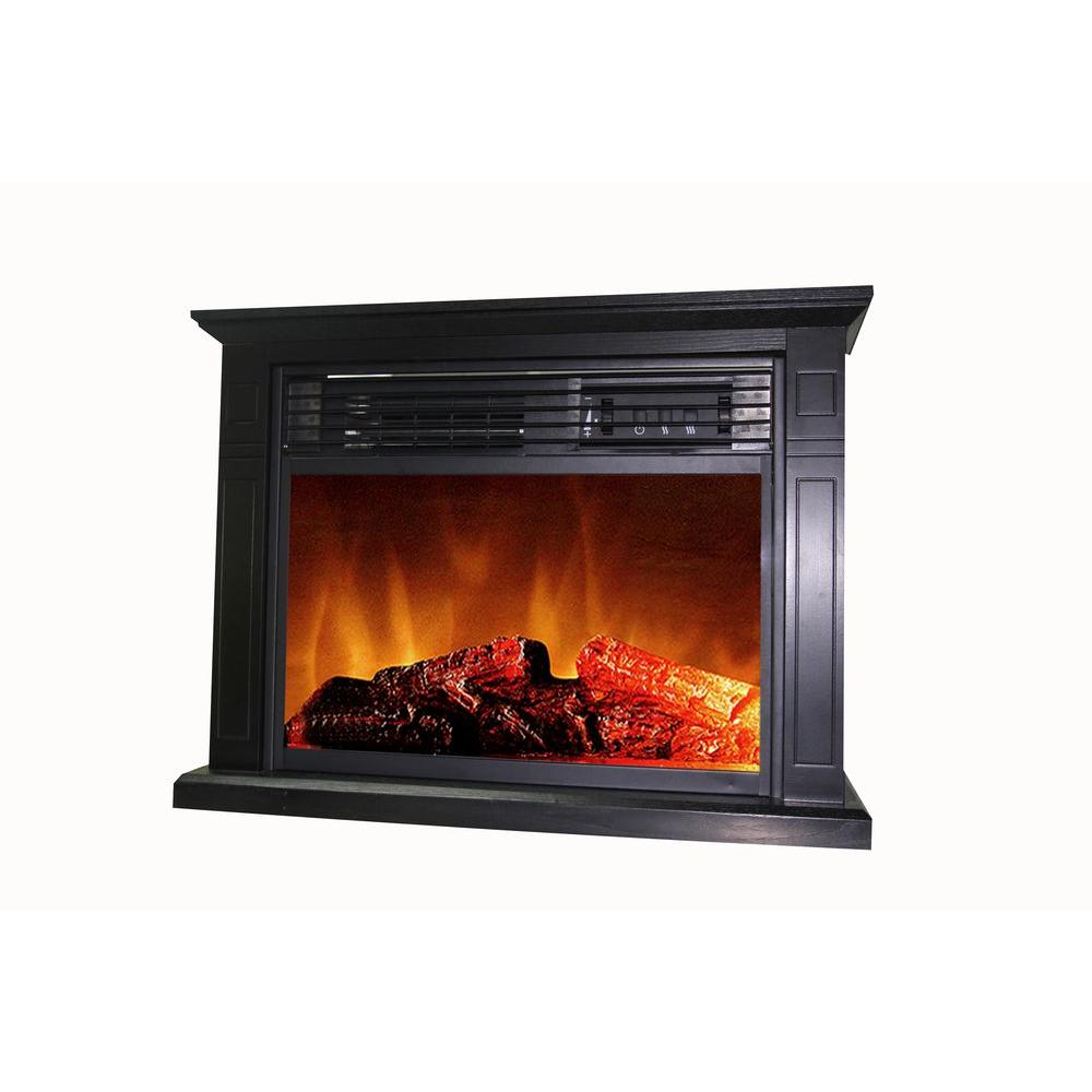 Bring beauty and warmth to your home with this Hampton Bay Element Mantel Infrared Electric Fireplace in Oak. Offers durability.