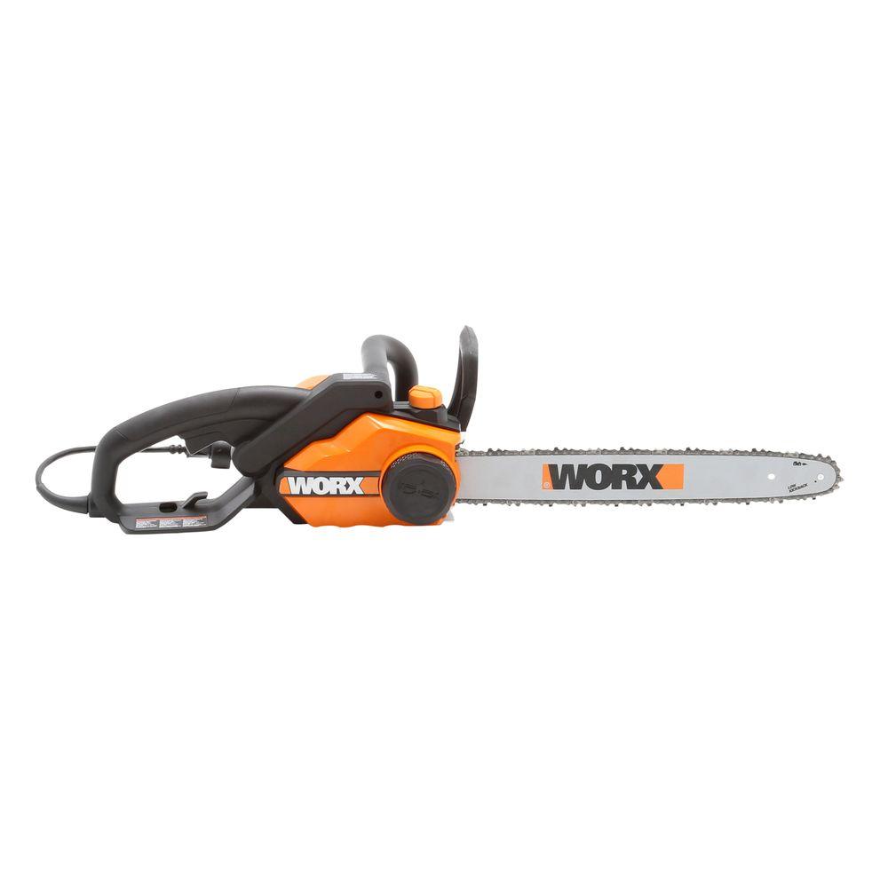 Worx 18 in. 15 Amp Electric ChainsawWG304.1 The Home Depot