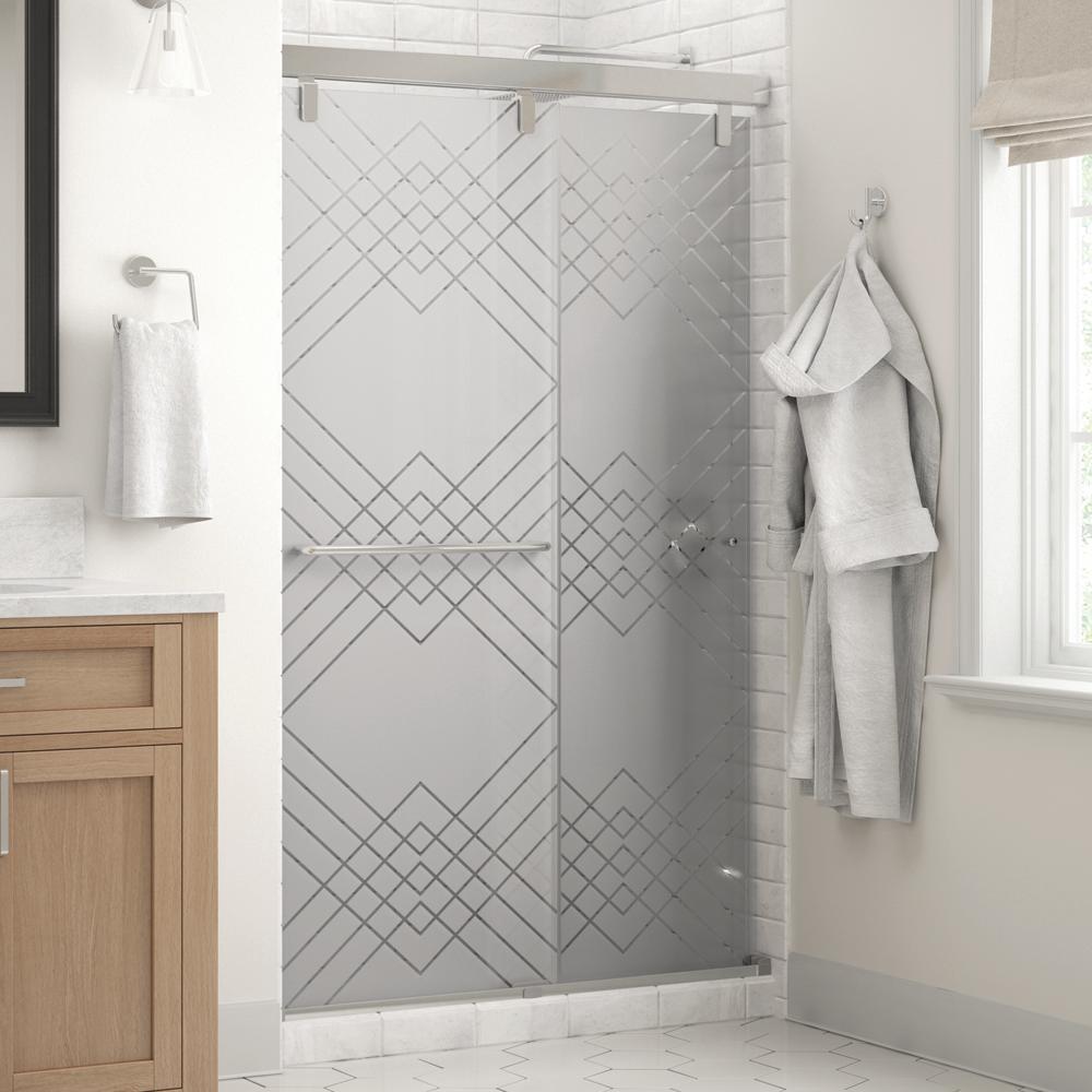 Delta Simplicity 48 X 71 1 2 In Frameless Mod Soft Close Sliding