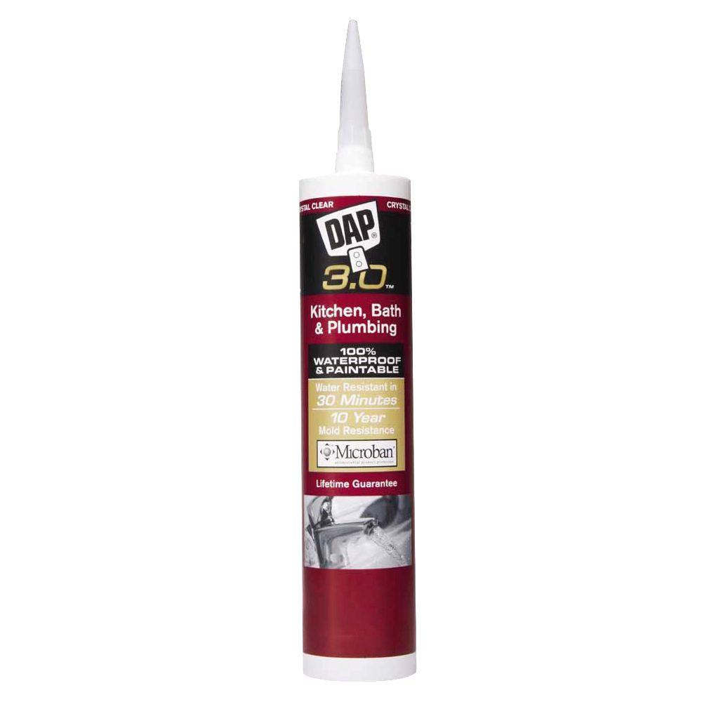 3.0 9 oz. Crystal Clear Kitchen, Bath and Plumbing Sealant