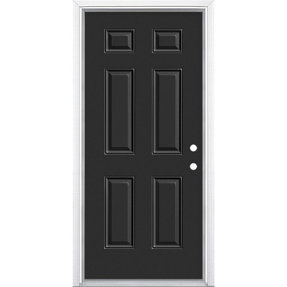 Masonite 36 in. x 80 in. 6Panel Left Hand Inswing Painted
