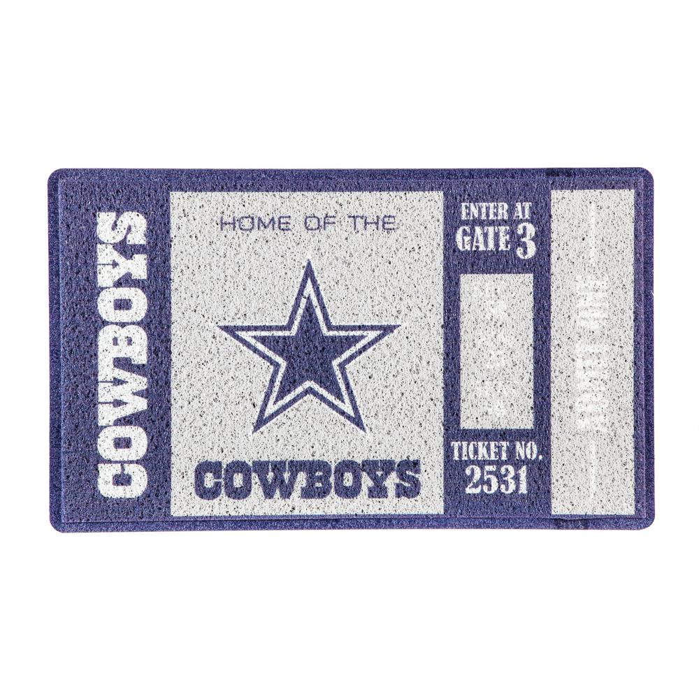 Team Sports America Dallas Cowboys 30 In X 18 In Vinyl Indoor