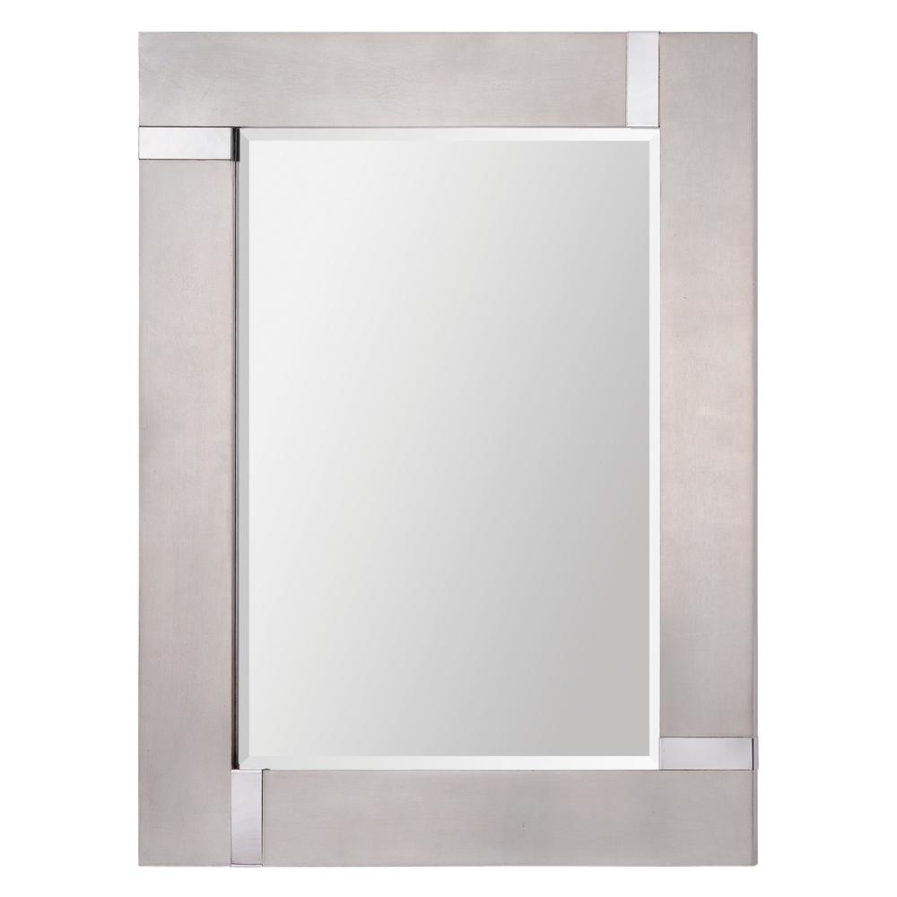 Renwil Capiz 40 in. x 30 in. Framed Wall Mirror-MT1318 - The Home Depot