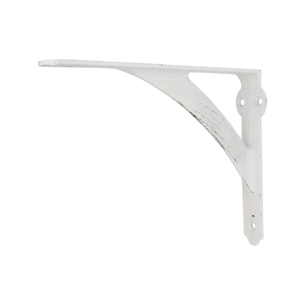 Everbilt 10 in. x 8 in. Vintage White Medium Duty Shelf Bracket19742