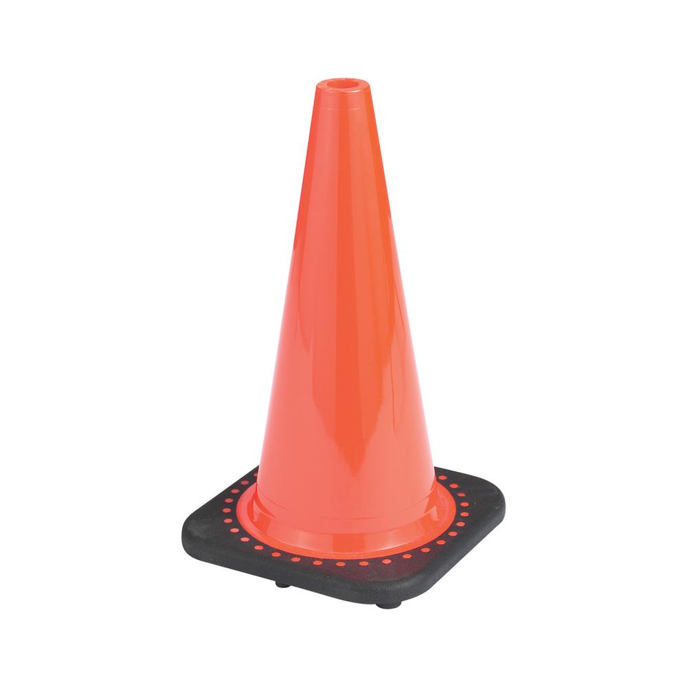 BOEN 18 in. Orange PVC Non Reflective Traffic Safety The