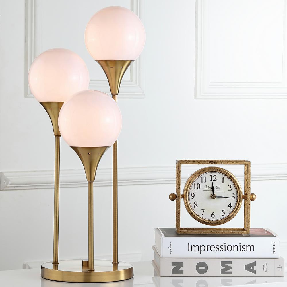 gold globe table lamp