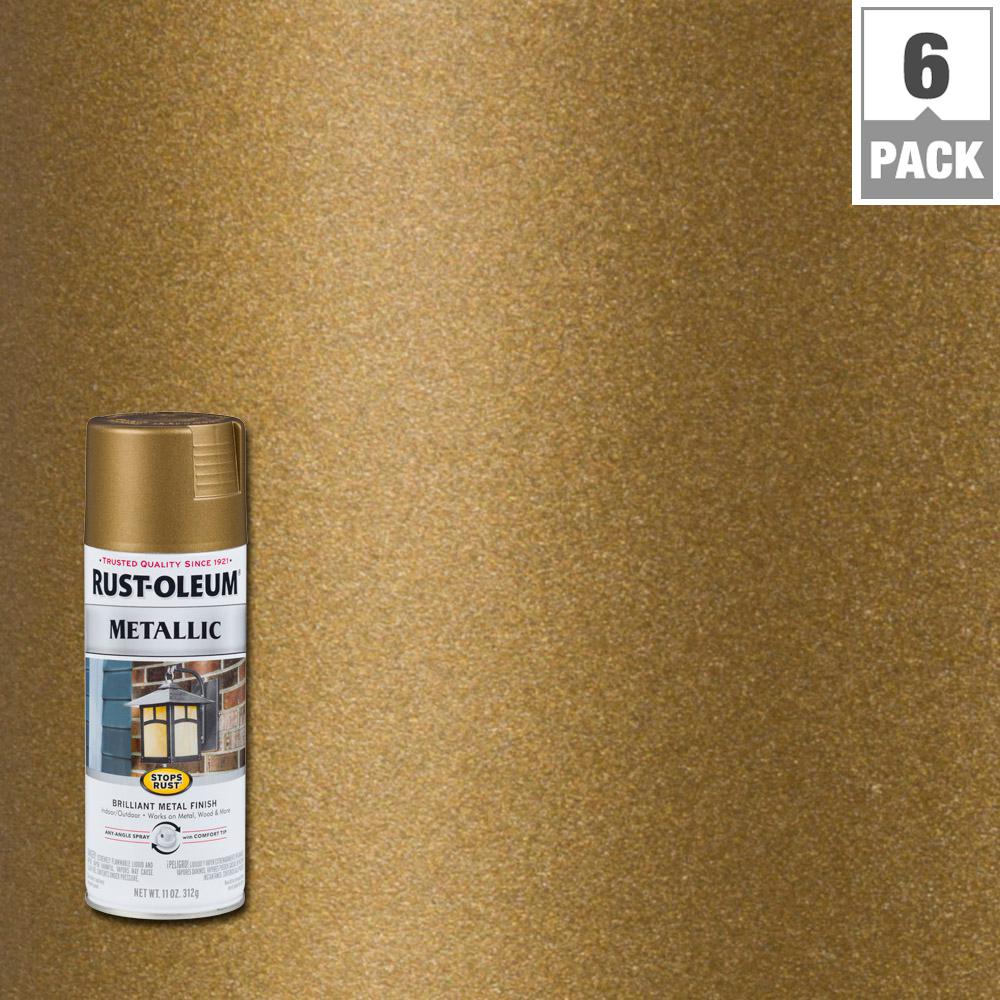 paint bronze spray metallic champagne rust oleum stops oz oil protective pack rubbed copper enamel depot compare homedepot