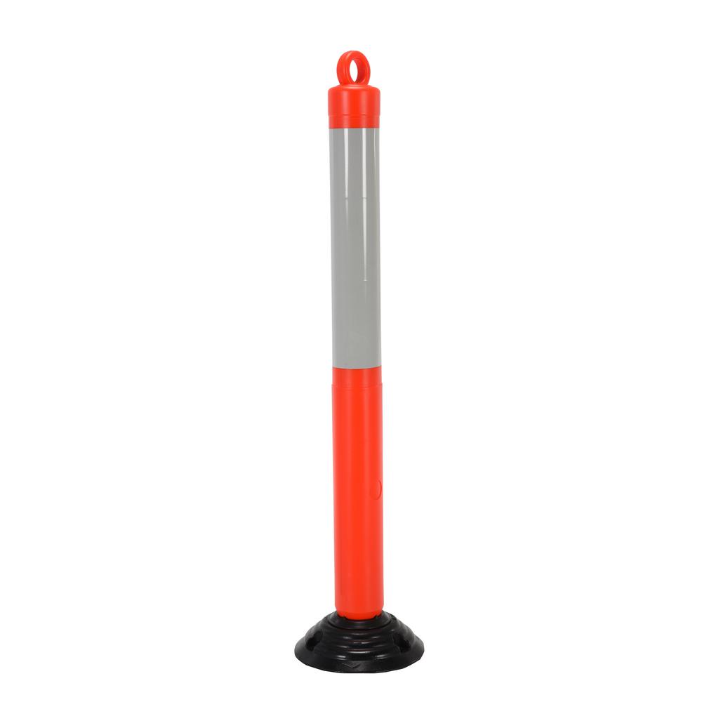 Vestil 47 in. x 4 in. Diameter Orange Plastic Bollard-OPBOL-47 - The ...