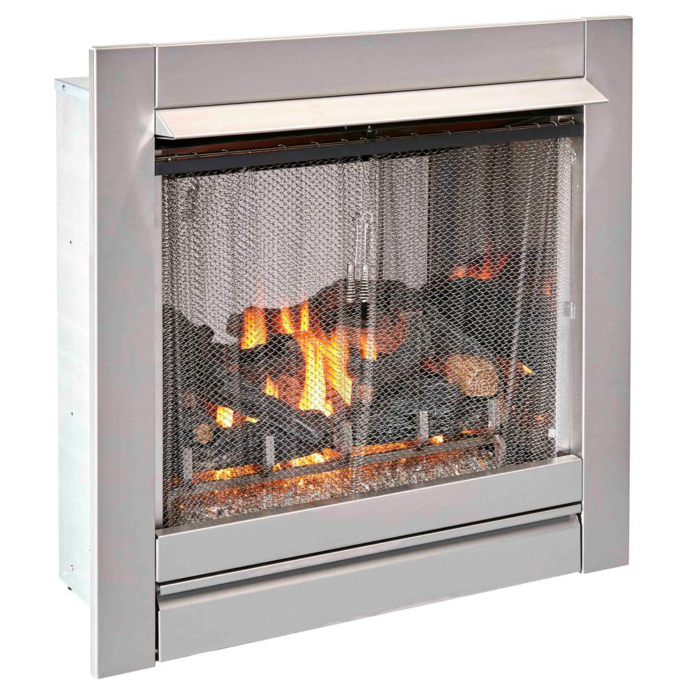 Duluth Forge 32 In 24 000 Btu Manual Control Ventless Stainless Outdoor Gas Fireplace Insert With Glass A And Log Set 170093 The Home Depot - Outdoor Ventless Propane Fireplace Insert Duluth Forge 32 In 24 000 Btu Manual Control Ventless Stainless Outdoor Gas Fireplace Insert With Glass A And Log Set 170093 The Home Depot - Outdoor Ventless Propane Fireplace Insert