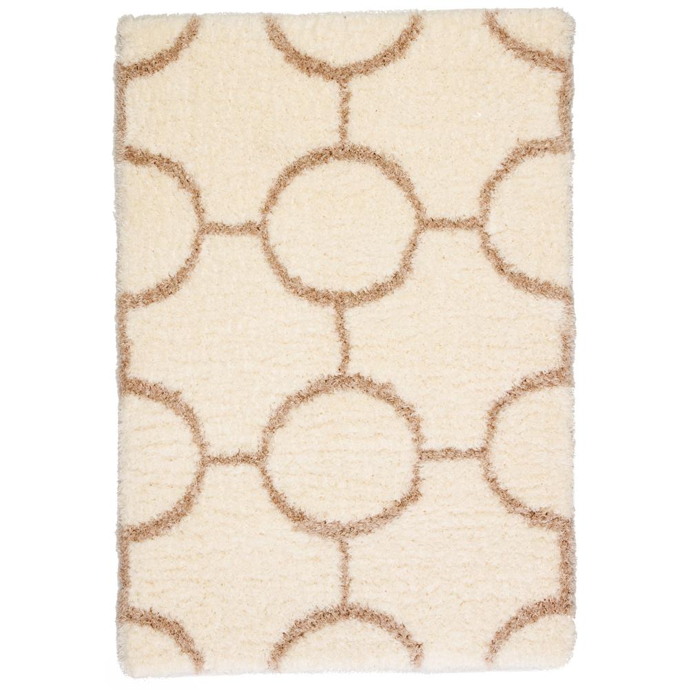 Jaipur Living Ivory Pink 2 Ft X 3 Geometric Area Rug
