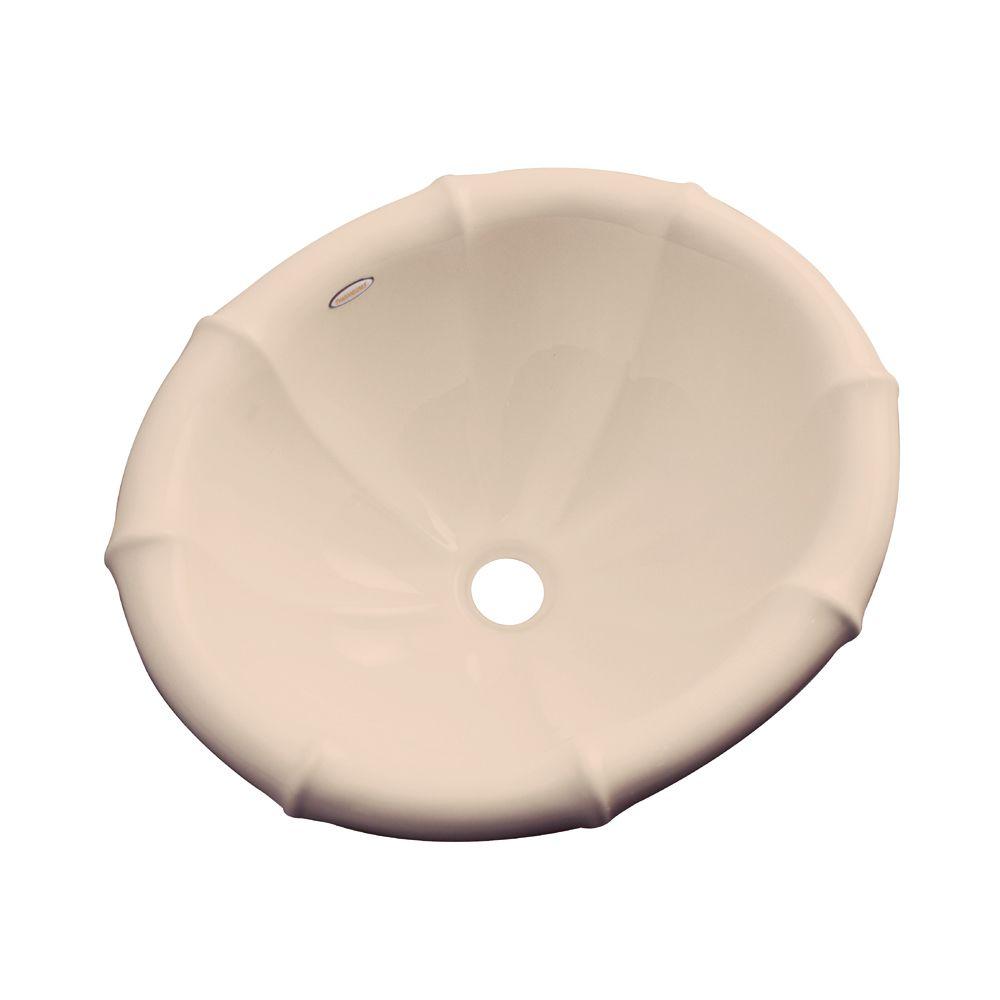 Thermocast Summit DropIn Bathroom Sink in Peach Bisque93807 The