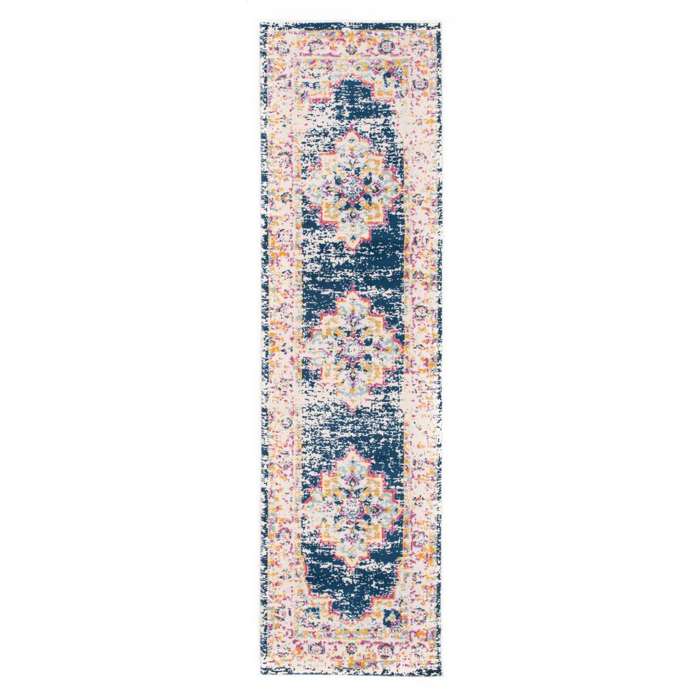 World Rug Gallery Bohemian Medallion Distressed Design Runner