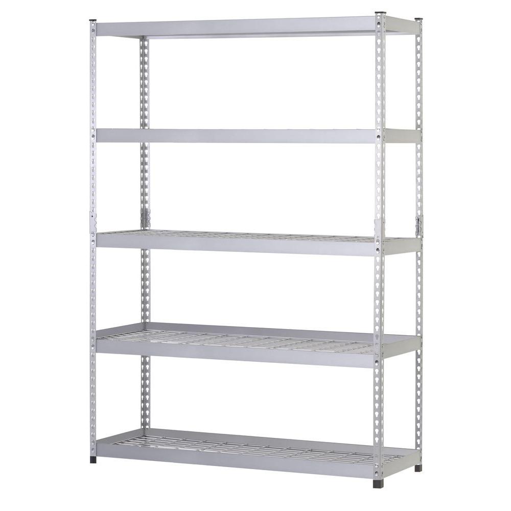 Husky 78 In H X 48 In W X 24 In D 5 Shelf Steel Unit Mr482478w5