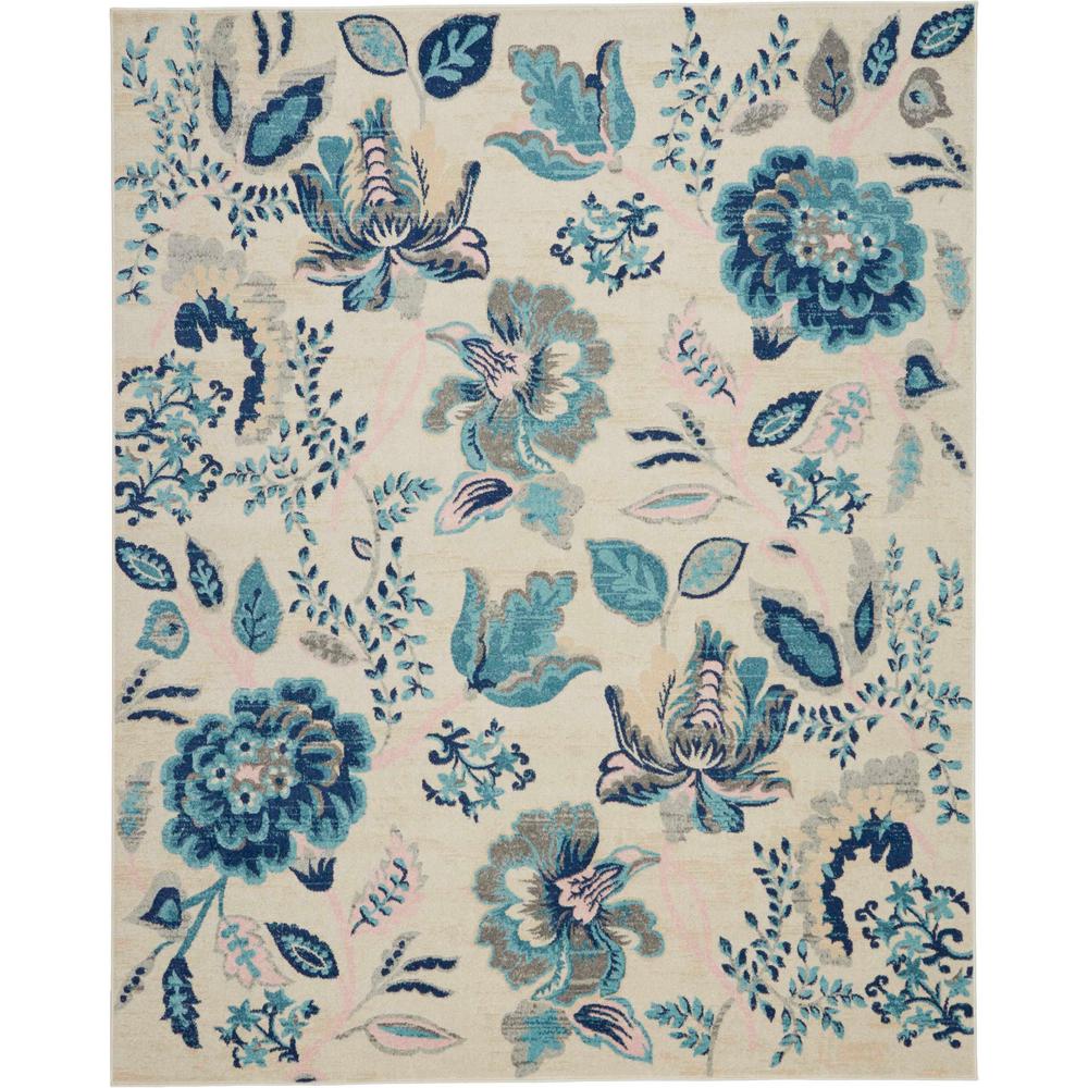 Nourison Tranquil TRA02 Blue And White 9 Ft. X 12 Ft. Oversized Area ...