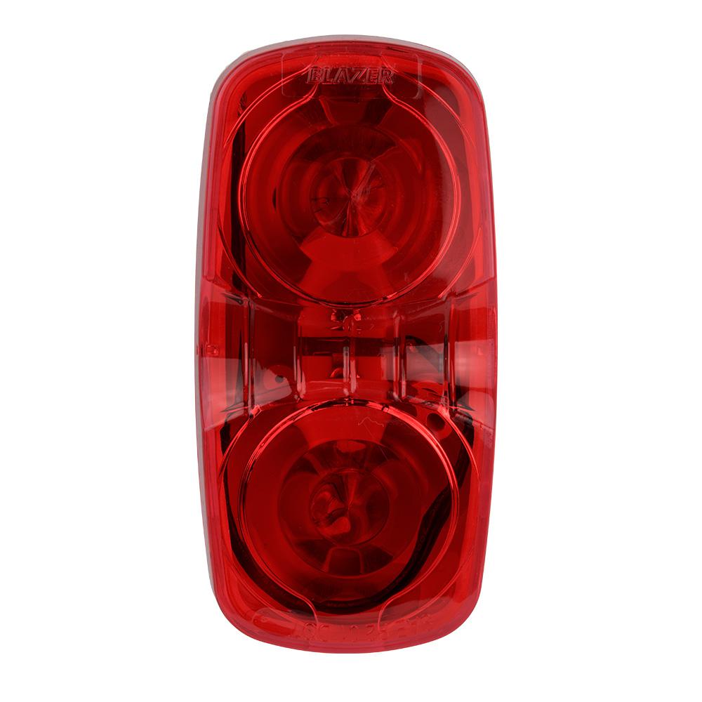 Blazer International Clearance 4 In Dual Bulb Rectangular Lamp Red blazer-international-clearance-4-in-dual-bulb-rectangular-lamp-red