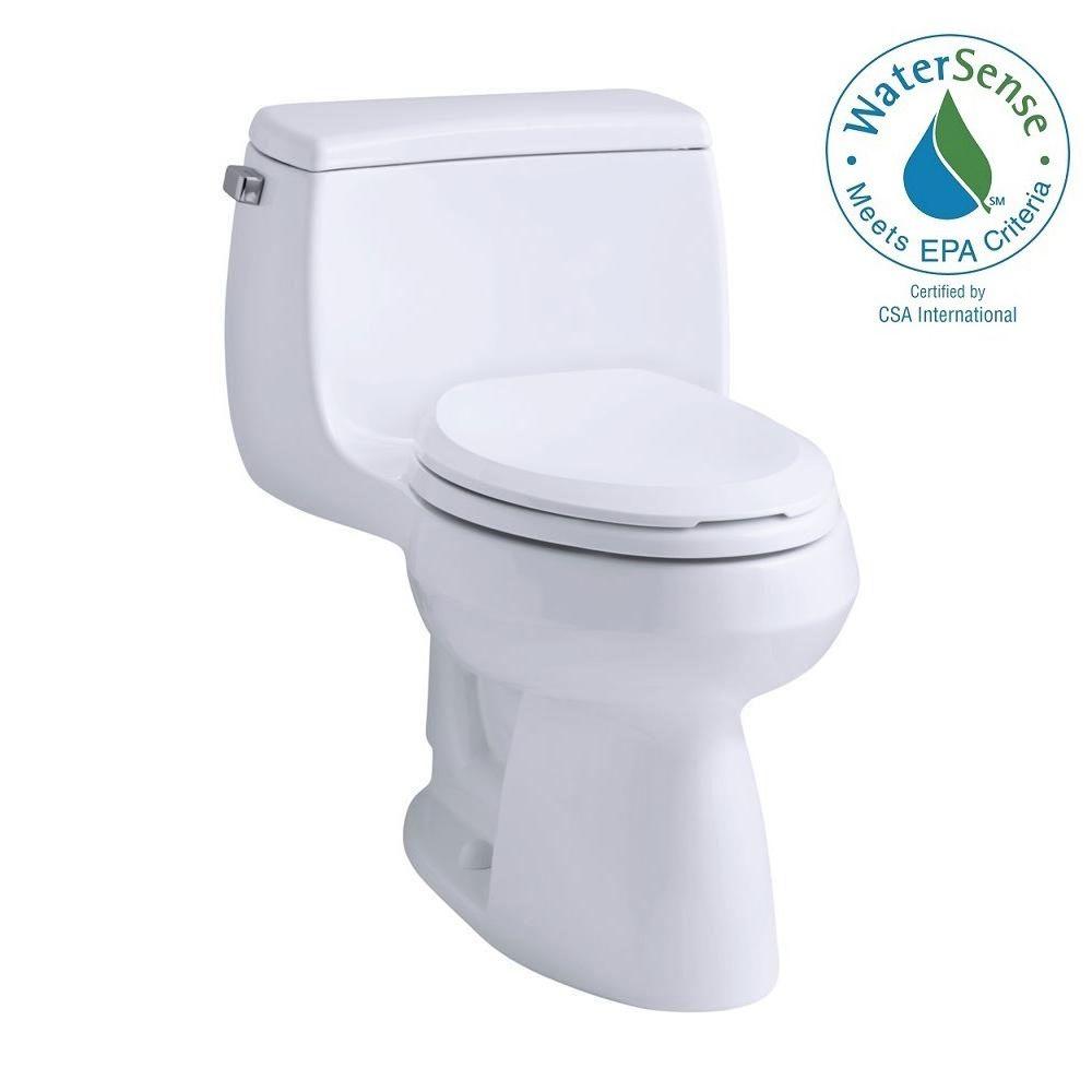 KOHLER Gabrielle Comfort Height 1piece 1.28 GPF Single Flush Compact