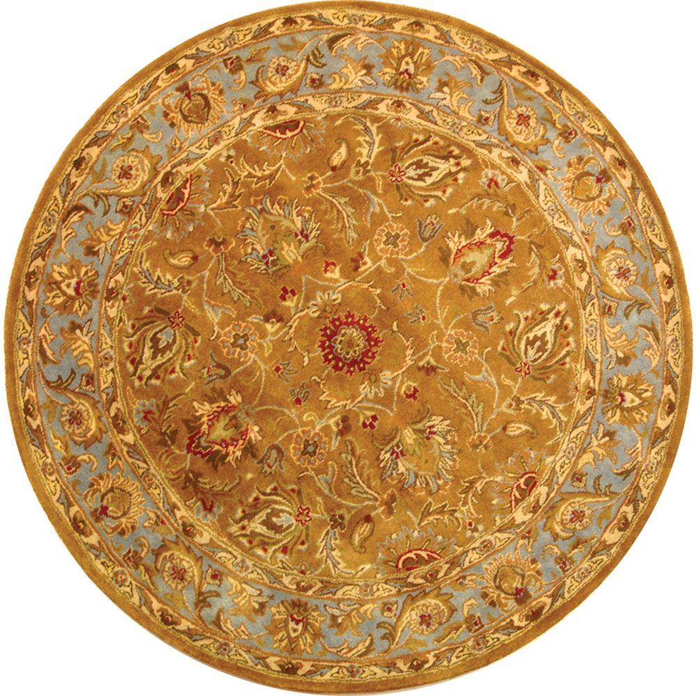 Gold shag rug