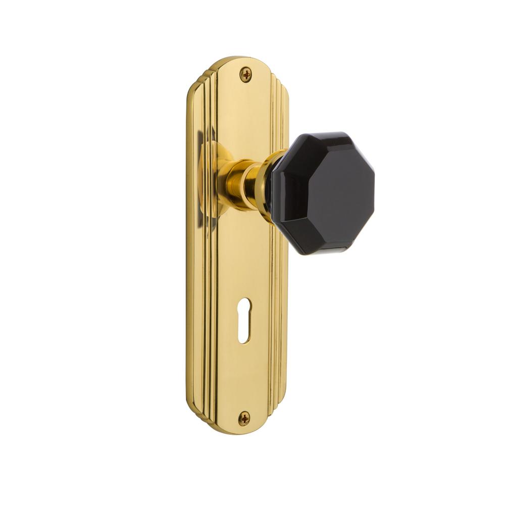 Nostalgic Warehouse Deco Plate with Keyhole Single Dummy Waldorf Black