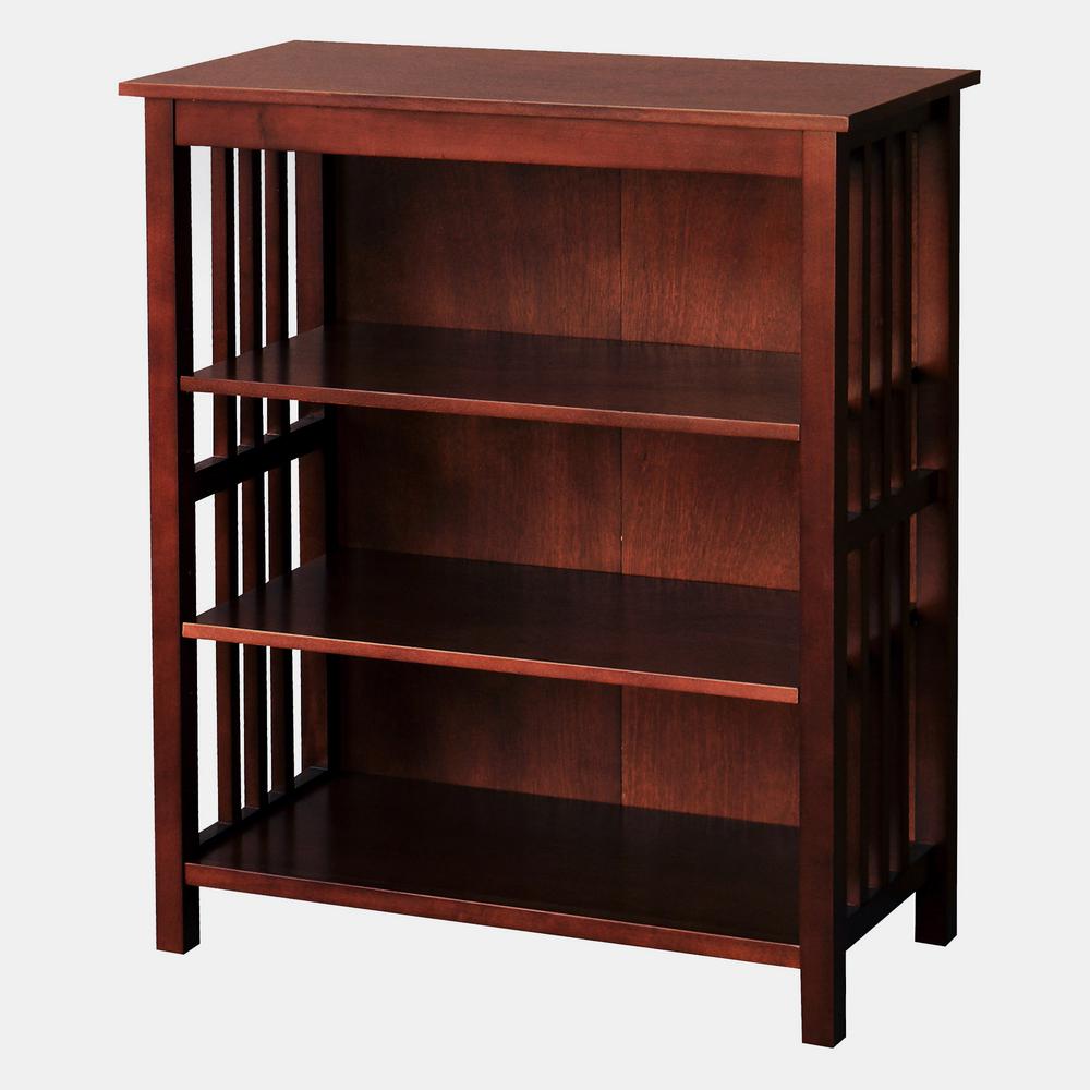 Home Decorators Collection Brexley 2Shelf Bookcase in Warm Chestnut