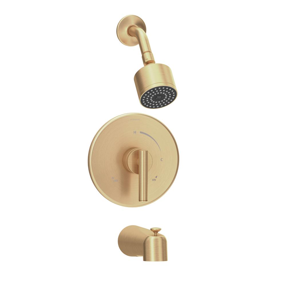 Symmons Dia 1Handle WallMounted Tub/Shower Trim Kit in Brushed Bronze (Valve Not Included