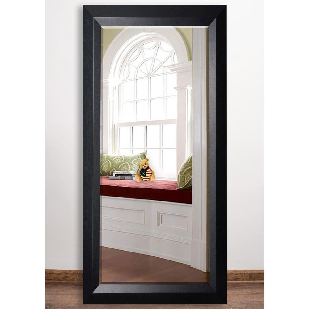 32 In X 65 5 Solid Black Angle Beveled Full Body Mirror Angle Beveled Full Body Mirror