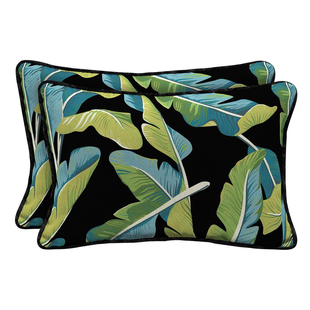 outdoor banana leaf pillow