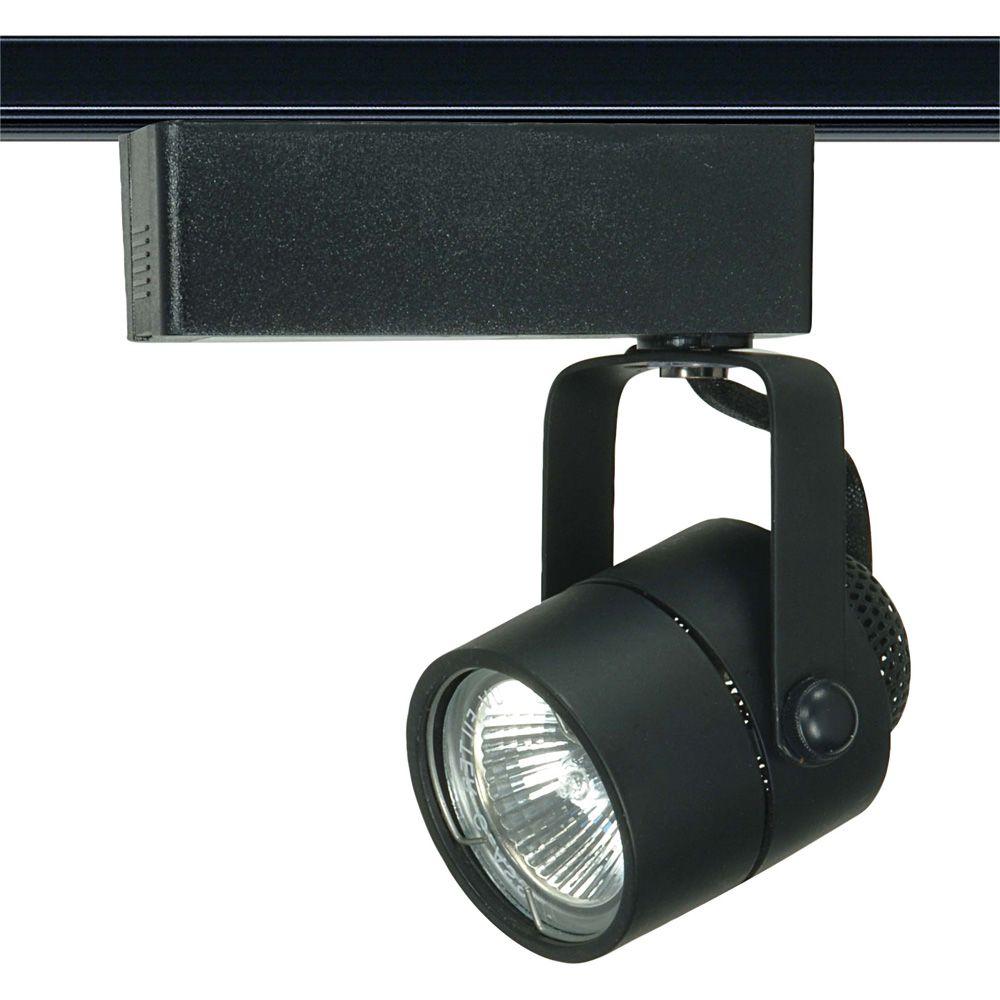 Glomar 1 Light Mr16 12 Volt Black Track Lighting Head Round Glomar 1 Light Mr16 12 Volt Black Track Lighting Head Round